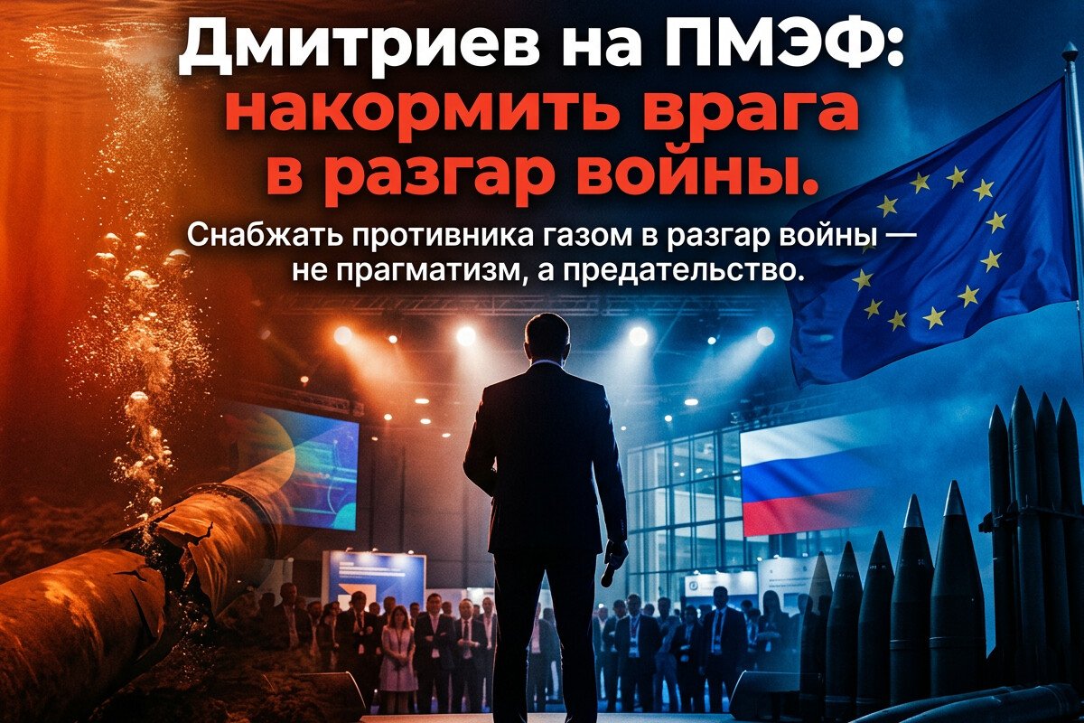 Дмитриев на ПМЭФ: накормить врага в разгар войны